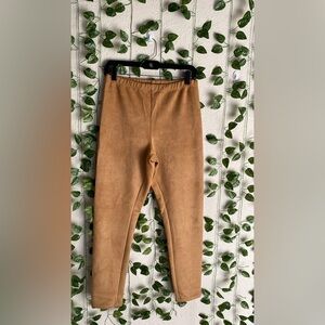 Tan Suede Leggings